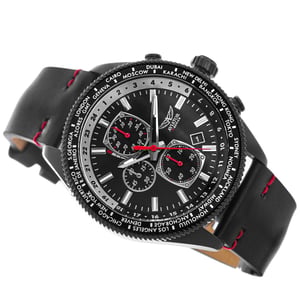 Aviator Uhr F-Serie Schwarzer Adler AVAW9485 Schwarz