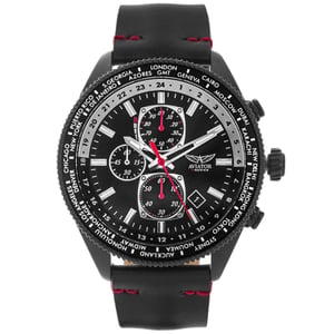 Aviator Uhr F-Serie Schwarzer Adler AVAW9485 Schwarz