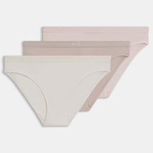 Damen Boss 3er-Pack Logo-Bundslips in Mehrfarben