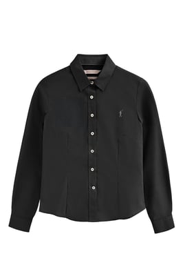 Hemd schwarz im Slim Fit mit Rigby Go-Logo