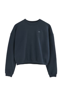 Sweatshirt marineblau im Loose Fit mit Polo Club-Logo