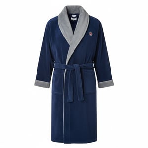 Lambretta - "Luxury AW25" Morgenmantel für Herren (Marine/Blau)