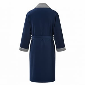 Lambretta - "Luxury AW25" Morgenmantel für Herren (Marine/Blau)