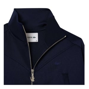 Lacoste - Kurzes Sweatshirt für Damen, Durchgehender Reißverschluss (Marine)