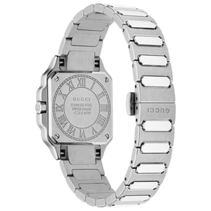 Gucci G-Flat YA166501 Damen Uhr mit pinkem Zifferblatt aus Edelstahl 30mm