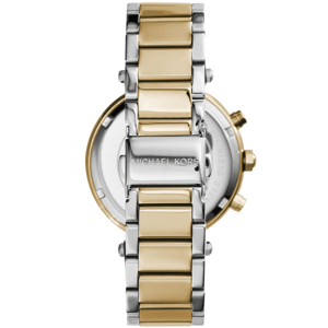 Michael Kors MK5626 Parker Damen Chronograph Uhr, Zweifarbig Edelstahl