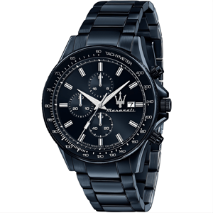Maserati Sfida Chronograph Herrenuhr mit blauem Zifferblatt - Modell R8873640023