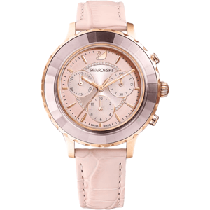 Swarovski Octea 5452501 Roségold Pink Leder Damenarmbanduhr