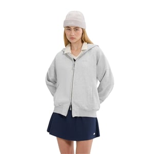 Ellesse - "Pianella" Hoodie mit durchgehendem Reißverschluss für Damen (Hellgrau meliert)