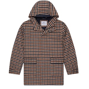 Aquascutum Active Woll-kapuzenmantel Club Check Jacke