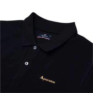 Aquascutum Active Cotton Polo Dry-fit Schwarzes Poloshirt
