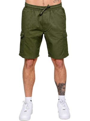 Kruze | 2er-Pack Herren Cargo-Shorts - BLK/LTGREY