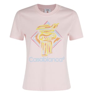 Casablanca Diamond Column Pinke T-shirts
