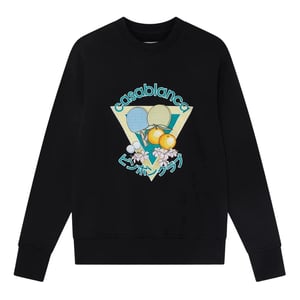 Casablanca Bestickte Ping-pong-club-sweatshirts, Schwarz