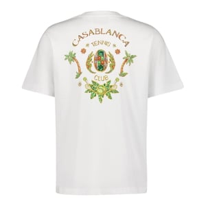 Casablanca Joyaux D'afrique Tennis Club Weißes T-shirt