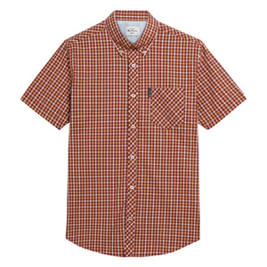 Ben Sherman - "Signature House" Hemd für Herren, kurzärmlig (Rot)