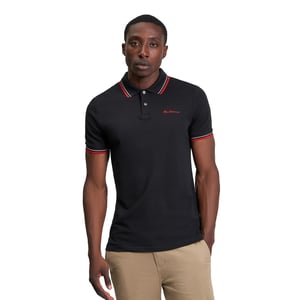 Ben Sherman - Poloshirt für Herren, Piqué (Schwarz)