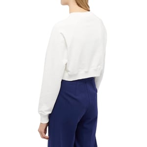 Casablanca Casa Clouds Siebdruck-sweatshirt, Kurz Geschnitten, Weiß