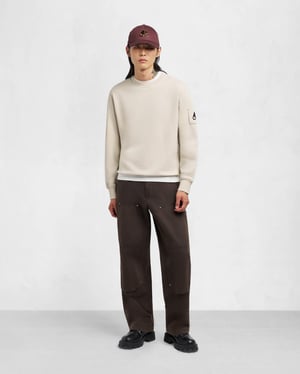 Hartsfield Crew Neck Sweatshirt in Elfenbein