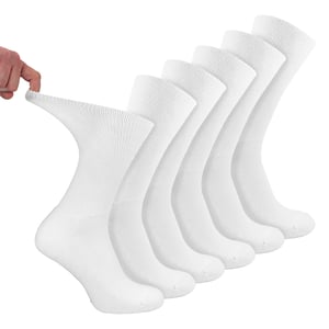 6er Pack Herren Diabetiker Sportsocken | Atmungsaktive, nicht einschnürende Komfortsocken
