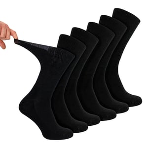 6er Pack Herren Diabetes Sportsocken | Atmungsaktive, nicht einschnürende Komfortsocken