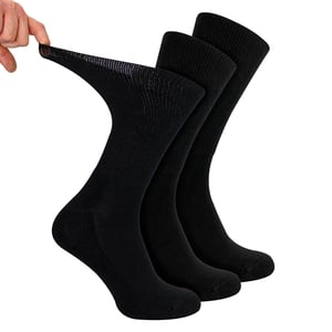 3er-Pack Herren Diabetikersportstrümpfe | Atmungsaktive, nicht einschneidende Komfortsocken