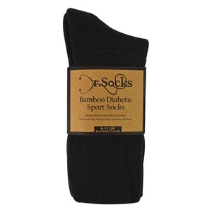 3er-Pack Herren Diabetikersportstrümpfe | Atmungsaktive, nicht einschneidende Komfortsocken