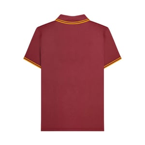 Lambretta - Poloshirt für Herren (Burgunderrot/Gold)