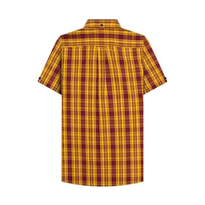 Lambretta - Hemd für Herren/Damen Unisex (Burgunderrot/Gold)