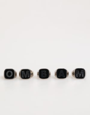 Initialen Silberring