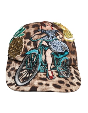 Leopardenmuster Fahrradkappe
