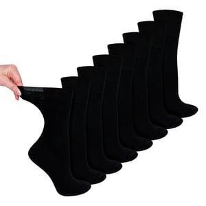 8 Paar Damen Bambus Diabetikersocken | Weiche, nicht einschnürende Komfortsocken
