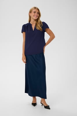 Kurzarm-Bluse BrittaSZ Kurzarm-Bluse Gerade Passform