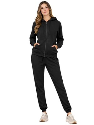 Kruze | Damen Zip-Up Hoodie Trainingsanzug Set