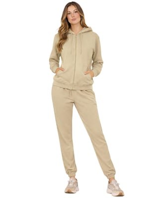 Kruze | Damen Zip-Up Hoodie Trainingsanzug Set