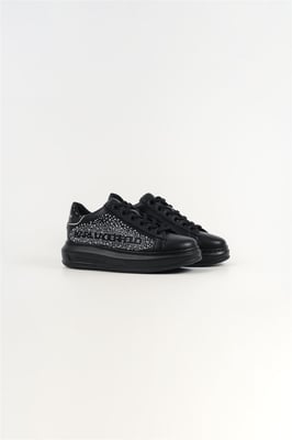 Karl Lagerfeld Kapri Konstellation Leder Damen Sneaker Schwarz/Silber