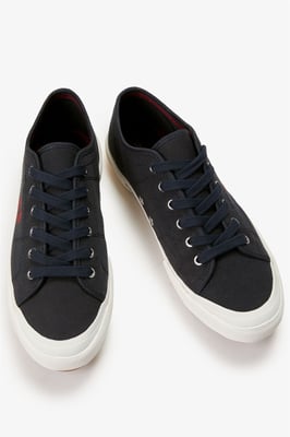 Fred Perry B708 Vintage Tennis Canvas Herren Sneaker Navy/Rot