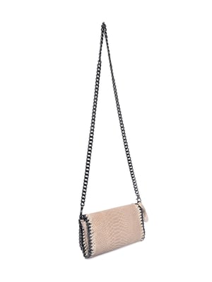Luisa Vannini Beige Rindsledertasche