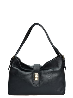 Anna Luchini Schwarz Rindsledertasche