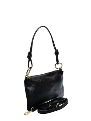 Anna Luchini Schwarz Rindsledertasche