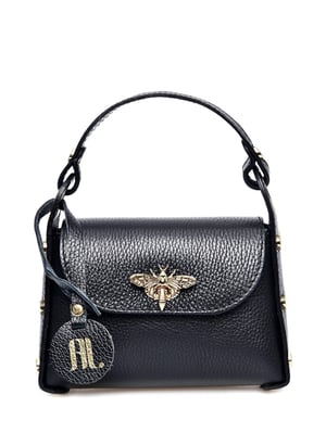 Anna Luchini Schwarz Rindsledertasche