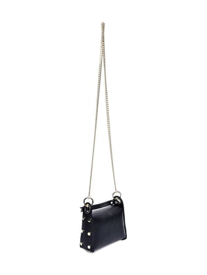 Anna Luchini Schwarz Rindsledertasche