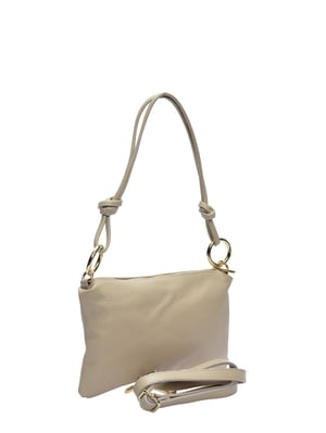 Anna Luchini Beige Rindsledertasche