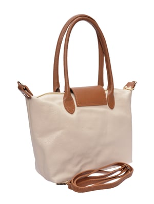 Anna Luchini Beige Rindsledertasche