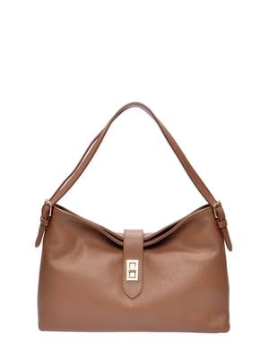 Anna Luchini Braun Rindsledertasche