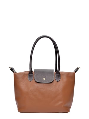 Anna Luchini Braun Rindsledertasche