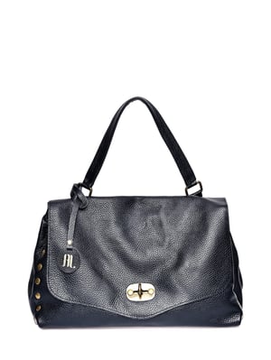 Anna Luchini Schwarz Rindsledertasche