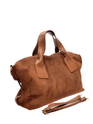 Anna Luchini Braun Rindsledertasche