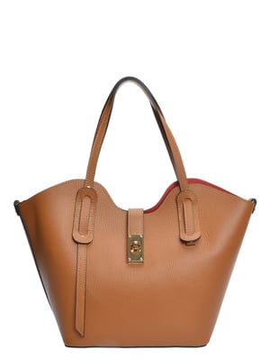Isabella Rhea Braun Rindsledertasche