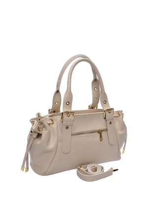 Anna Luchini Beige Rindsledertasche